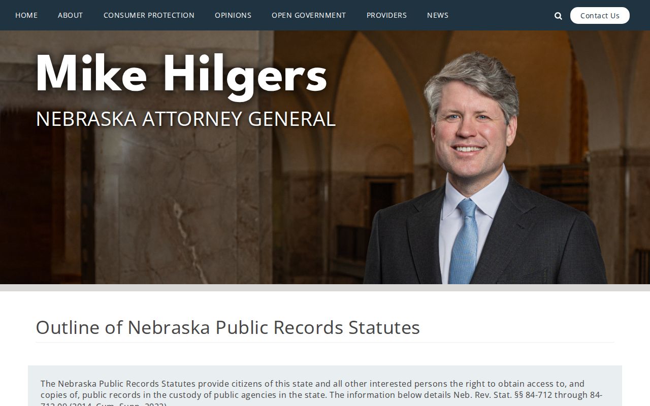 Grand Island residents directory Nebraska Public Records Act guidance